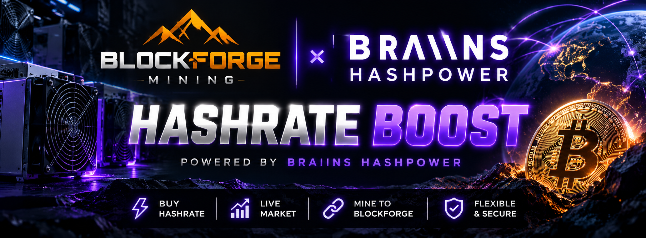 BlockForge Hashrate Boost powered by Braiins Hashpower